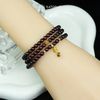  Vòng Chuỗi Đá Garnet 4.6 Li Mix Bi Kim Tiền Và Bà Hồ Ly Ôm Viên Chủ Vàng Trang Sức (Hỏa, Thổ) 125008 
