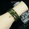  Vòng Chuỗi Ngọc Bích 6 Li Mix Bi Kim Tiền, Ngũ Điếu Và Bà Hồ Ly Ôm Viên Chủ Vàng Trang Sức  (Không Kén Mệnh) 2-128002 