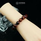  Vòng Đơn Đá Mắt Hổ Nâu Đỏ 12.4Li (Hỏa, Thổ) 131001 