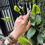  Vòng Chuỗi Trầm Banh Cam 6ly Mix Lu Thống Chạm Kim Tiền Và Cỏ Bốn Lá Ngọc Bích Canada (Không Kén Mệnh) 2-260002 