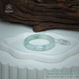  Vòng Khối Ngọc Phỉ Thúy Hoa Bay Cao Cấp Bản Hẹ KT: 11.4 x 8.3 x 56.8 (Không Kén Mệnh) 2614395 