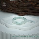  Vòng Khối Ngọc Phỉ Thúy Hoa Bay Điểm Hoàng Phỉ Cao Cấp Bản Hẹ KT: 12.1 x 8.1 x 54.1  (Không Kén Mệnh) 2614394 