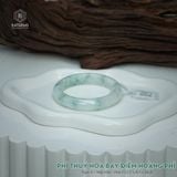  Vòng Khối Ngọc Phỉ Thúy Hoa Bay Điểm Hoàng Phỉ Cao Cấp Bản Hẹ KT: 12.1 x 8.3 x 56.6  (Không Kén Mệnh) 2614386 
