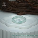  Vòng Khối Ngọc Phỉ Thúy Hoa Bay Điểm Hoàng Phỉ Cao Cấp Bản Hẹ KT: 12.1 x 8.3 x 56.6  (Không Kén Mệnh) 2614386 