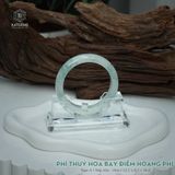  Vòng Khối Ngọc Phỉ Thúy Hoa Bay Điểm Hoàng Phỉ Cao Cấp Bản Hẹ KT: 12.1 x 8.3 x 56.6  (Không Kén Mệnh) 2614386 
