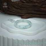  Vòng Khối Ngọc Phỉ Thúy Hoa Bay Điểm Hoàng Phỉ Cao Cấp Bản Hẹ KT: 12.1 x 8.3 x 56.6  (Không Kén Mệnh) 2614386 