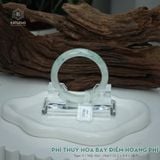  Vòng Khối Ngọc Phỉ Thúy Hoa Bay Điểm Hoàng Phỉ Cao Cấp Bản Hẹ KT: 12.1 x 8.4 x 56.7  (Không Kén Mệnh) 2614393 