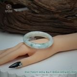  Vòng Khối Ngọc Phỉ Thúy Hoa Bay Điểm Hoàng Phỉ Cao Cấp Bản Hẹ KT: 12.1 x 8.4 x 56.7  (Không Kén Mệnh) 2614393 