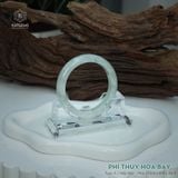  Vòng Khối Ngọc Phỉ Thúy Hoa Bay Cao Cấp Bản Hẹ KT: 12.2 x 8.6 x 56.4 (Không Kén Mệnh) 2614387 