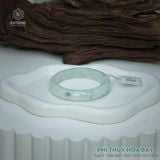  Vòng Khối Ngọc Phỉ Thúy Hoa Bay Cao Cấp Bản Hẹ KT: 12.2 x 8.6 x 56.4 (Không Kén Mệnh) 2614387 