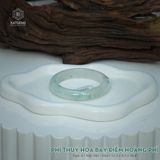  Vòng Khối Ngọc Phỉ Thúy Hoa Bay Điểm Hoàng Phỉ Cao Cấp Bản Hẹ KT: 12.2 x 8.5 x 56.8 (Không Kén Mệnh) 2614392 