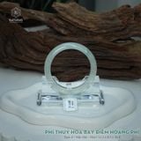  Vòng Khối Ngọc Phỉ Thúy Hoa Bay Điểm Hoàng Phỉ Cao Cấp Bản Hẹ KT: 12.2 x 8.5 x 56.8 (Không Kén Mệnh) 2614392 