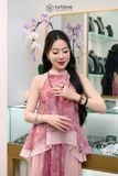  Bộ Trang Sức Nhẫn Và Vòng Chuỗi Đá Thạch Anh Tóc Đỏ (Hỏa, Thổ) 