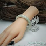  Vòng Khối Ngọc Phỉ Thúy Hoa Bay Cao Cấp Bản Hẹ KT: 12.2 x 8.5 x 56.4 (Không Kén Mệnh) 2614391 