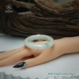  Vòng Khối Ngọc Phỉ Thúy Hoa Bay Cao Cấp Bản Hẹ KT: 12.1 x 8.3 x 56.8 (Không Kén Mệnh) 2614389 