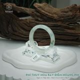  Vòng Khối Ngọc Phỉ Thúy Hoa Bay Điểm Hoàng Phỉ Cao Cấp Bản Hẹ KT: 12.2 x 8.4 x 56.7 (Không Kén Mệnh) 2614387 
