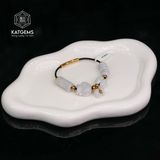  Vòng Dây Cáp Ngọc Tím Tử La Lan Ngũ Điếu Mix Hồ Ly, Túi Tiền Lu Thống, Cỏ 4 Lá (Không Kén Mệnh) 