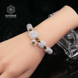  Vòng Dây Cáp Ngọc Tím Tử La Lan Ngũ Điếu Mix Hồ Ly, Túi Tiền Lu Thống, Cỏ 4 Lá (Không Kén Mệnh) 