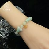  Vòng Đơn Ngọc Phỉ Thúy Hoa Bay 8li Mix Ngũ Điếu, Hồ Ly Chúa Và Charm Hoa Sen Vàng Trang Sức (Không Kén Mệnh) 1-200003/3 