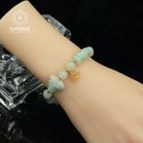  Vòng Đơn Ngọc Phỉ Thúy Hoa Bay 8li Mix Ngũ Điếu, Hồ Ly Chúa Và Charm Hoa Sen Vàng Trang Sức (Không Kén Mệnh) 1-200003/3 