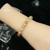  Vòng Đơn Ngọc Hồng Phỉ 7-8li Mix Charm Chú Om (Không Kén Mệnh) 2-131007 