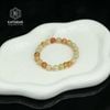  Vòng Đơn Ngọc Hồng Phỉ 7-8li Mix Charm Chú Om (Không Kén Mệnh) 2-131007 