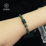  Vòng Đơn Lam Ngọc 5-6li Mix Ngũ Điếu, Lu Thống Và Bi Vàng Trang Sức (Không Kén Mệnh) 1-126009/3 
