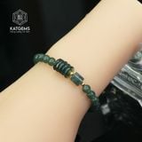  Vòng Đơn Lam Ngọc 5-6li Mix Ngũ Điếu, Lu Thống Và Bi Vàng Trang Sức (Không Kén Mệnh) 1-126009/3 
