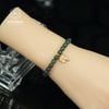  Vòng Đơn Lam Ngọc 5-6li Mix Charm Cỏ Bốn Lá Vàng Trang Sức (Không Kén Mệnh) 1-126009/3 