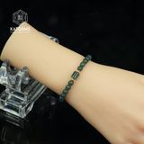  Vòng Đơn Lam Ngọc 5-6li Mix Lu Thống Và Bi Vàng Trang Sức (Không Kén Mệnh) 1-126009/3 