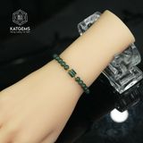 Vòng Đơn Lam Ngọc 5-6li Mix Lu Thống Và Bi Vàng Trang Sức (Không Kén Mệnh) 1-126009/3 
