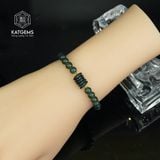  Vòng Đơn Lam Ngọc 5-6li Mix Ngũ Điếu Và Bi Vàng Trang Sức (Không Kén Mệnh) 1-126009/3 