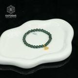  Vòng Đơn Lam Ngọc 5-6li Mix Charm Hoa Sen Vàng Trang Sức (Không Kén Mệnh) 1-126009/3 