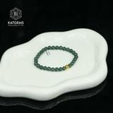  Vòng Đơn Lam Ngọc 5-6li Mix Bi Kim Tiền Vàng Trang Sức (Không Kén Mệnh) 1-126009/3 