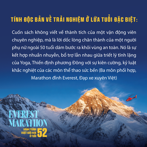  Sách - Everest Marathon - Hành Trình Vượt Qua Giới Hạn Ở Tuổi 52 - GIVER Books 