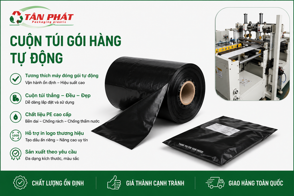 Cách chọn quy cách cuộn đóng gói phù hợp máy đóng gói tự động