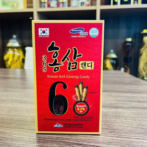 Kẹo Hồng Sâm Hàn Quốc Số 6 Hộp 200g