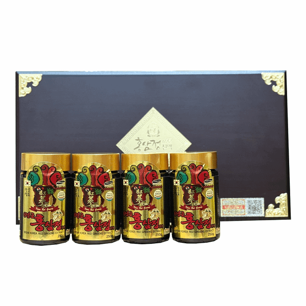 Cao Hồng Sâm Hàn Quốc Hộp Gỗ 4 Lọ 250g Royal