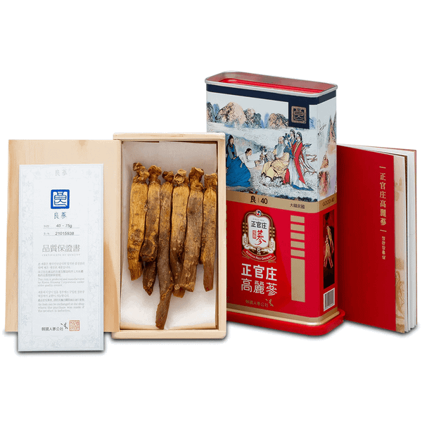 Hồng Sâm Khô Hộp Thiếc KGC Jung Kwan Jang Hộp 75g