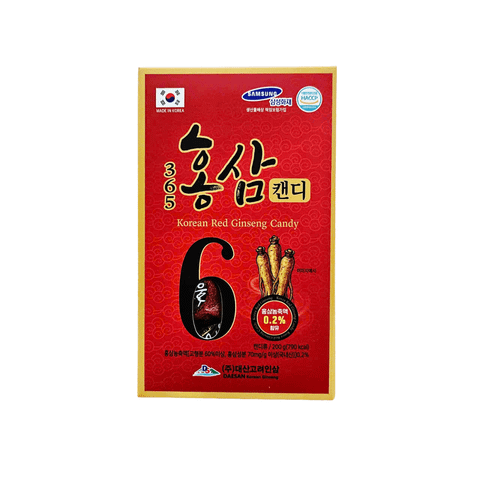 Kẹo Hồng Sâm Hàn Quốc Số 6 Hộp 200g