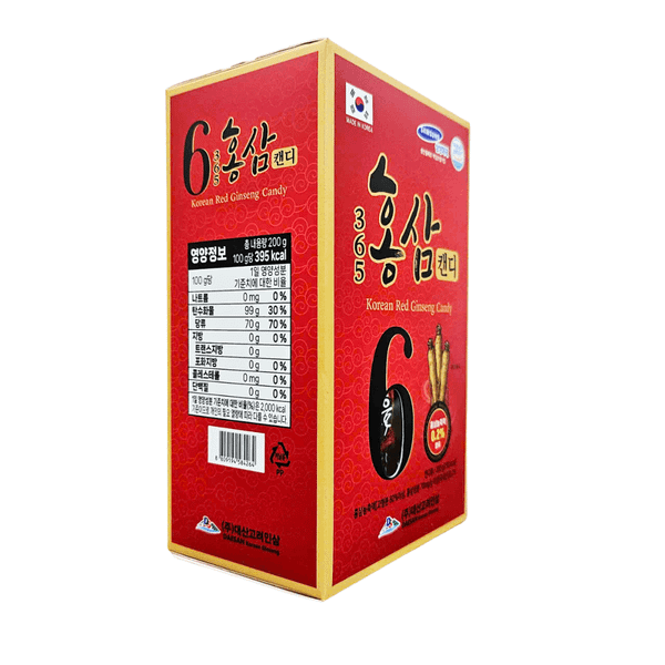 Kẹo Hồng Sâm Hàn Quốc Số 6 Hộp 200g