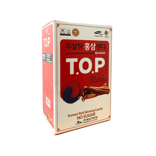 Kẹo Sâm Không Đường Hàn Quốc TOP Hộp 200g
