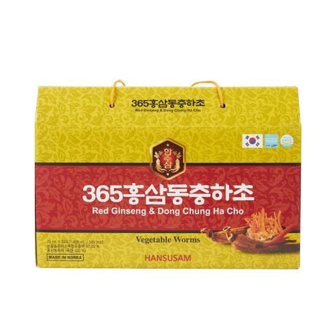 Nước Hồng Sâm Đông Trùng Hạ Thảo 365 Hộp 20 Gói