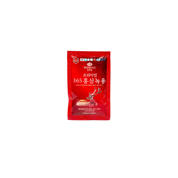 Nước Hồng Sâm Nhung Hươu Linh Chi 365 Hộp 60 Gói 70ml