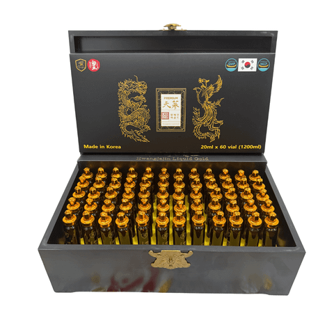 Tinh Chất Hồng Sâm Đông Trùng Hoàng Đế Hộp Gỗ 60 Ống 20ml