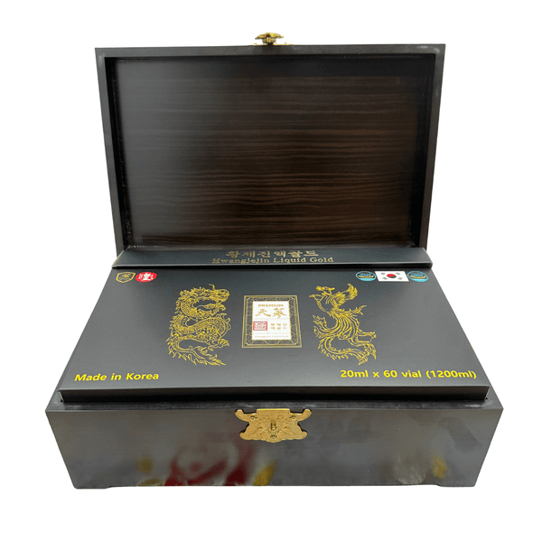 Tinh Chất Hồng Sâm Đông Trùng Hoàng Đế Hộp Gỗ 60 Ống 20ml