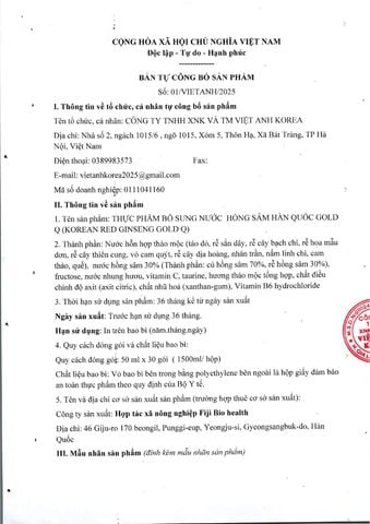 Nước Hồng Sâm Linh Chi Nhung Hươu Gold Q Hộp 30 Gói x 50ml