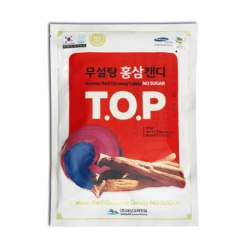 Kẹo Sâm Không Đường TOP bịch lớn 500g