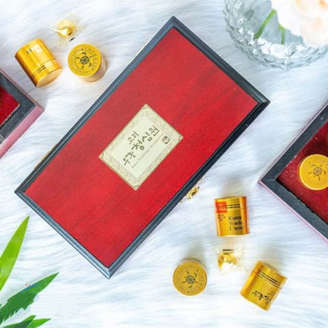 An cung ngưu Hàn Quốc hộp gỗ 10 viên thượng hạng