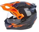  Mũ Adventure KLIM Krios Pro Carbon - Echo Gloss Black - Striking Orange - Petrol 